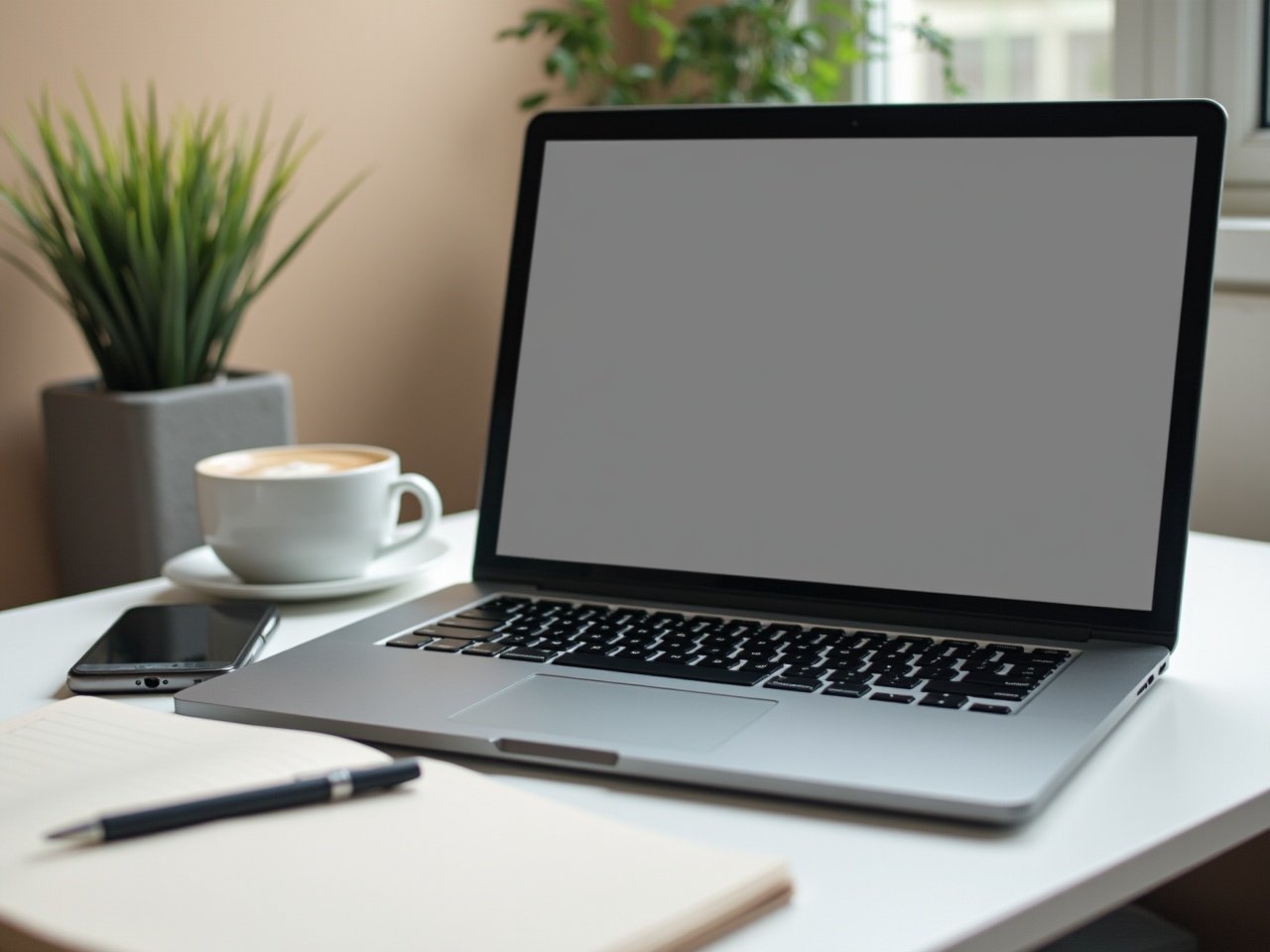 Best Laptop for Business and Personal Use.Lightweight premium laptop on a home office desk used for work, browsing, and everyday productivity